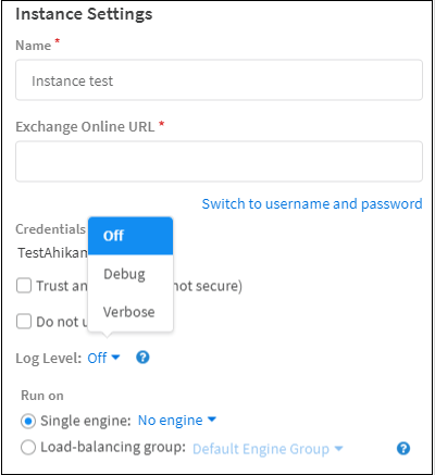 Log Level Log Levels