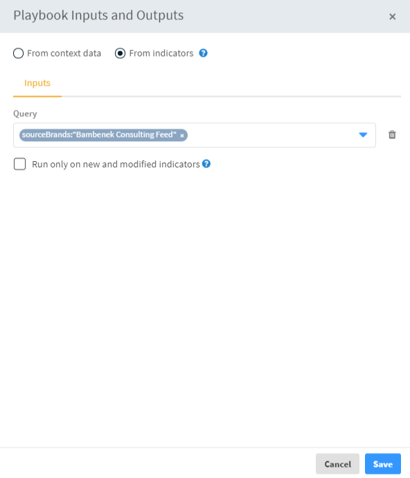 Define Playbook Query Define Playbook Query